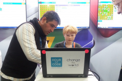 Code4Change Hour of Code sessions with young students