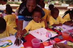 Local team partners with Diepsloot Preschool's Project to bring joy to children